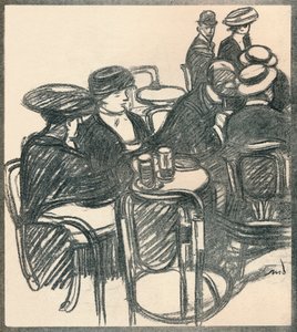 Terras van een café, c1920, 1923