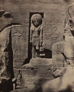 Abu Simbel, Beelden bij de ingang van Spéos de Phré door Maxime Du Camp