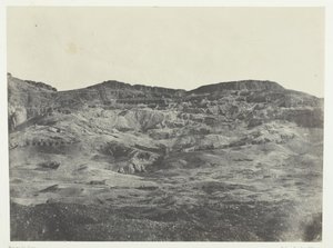 Gournah, Necropolis van Thebe, Thebe, 1849-51, gedrukt 1852 door Maxime Du Camp