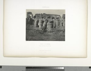 Grote Hypostyle Hal, Paleis van Karnak, Thebe door Maxime Du Camp