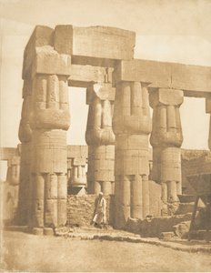Groep kolommen van het Paleis van Luxor, Thebe door Maxime Du Camp