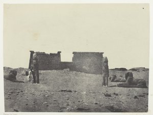 Hémi-Spéos De Séboua, Drômos; Nubie, plaat 97 uit het album "Egypte, Nubie, Palestina et Syrie" (1852)