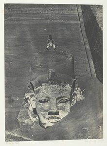 Ibsamboul, Colosse Occidental Du Spéos De Phrè, Nubië, 1849-51, gedrukt 1852 door Maxime Du Camp