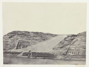 Ibsamboul, Les Deux Spéos; Nubie, plaat 101 uit het album "Egypte, Nubie, Palestina et Syrie" (1852)