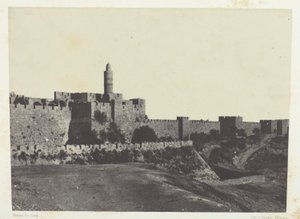 Jeruzalem, Westelijke Muren; Palestina door Maxime Du Camp