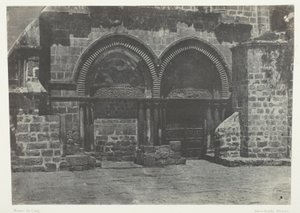 Jeruzalem, lagere arcades van de kerk van het Heilig Graf; Palestina door Maxime Du Camp