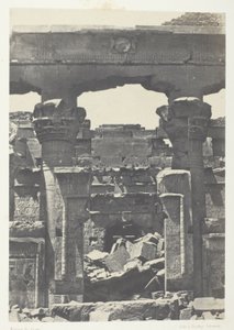 Kalabscheh, Poort van de Pronaos; Nubië door Maxime Du Camp