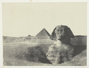 De Sfinx van voren gezien, Midden-Egypte