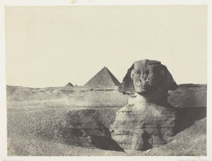 De Sfinx van voren gezien, Midden-Egypte