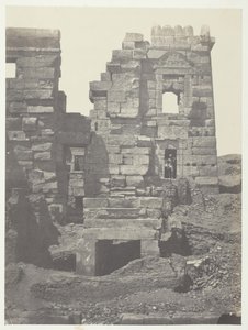 Médinet-Habou, Noordelijke gevel van het Gynaecium van Ramsès-Méiamoun, Thebe, 184951