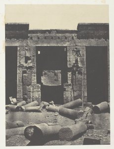 Médinet-Habou, Oostelijk deel van de Peristyle van het Paleis van Ramsès-Méiamoun; Thebe