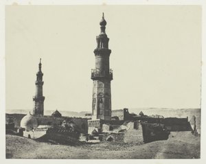 Moskee van Aly-Bey, Girgeh, Opper-Egypte, plaat 15 uit het album "Egypte, Nubie, Palestina en Syrie" (1852) door Maxime Du Camp