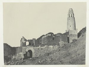 Moskee van Bellal in het Dorp Bab, Nubië, 1849-51, gedrukt 1852 door Maxime Du Camp