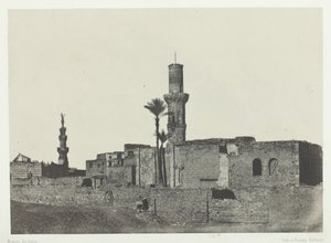 Moskee bij Bab-el-Saïda, Caïro, 1849-51, gedrukt 1852 door Maxime Du Camp