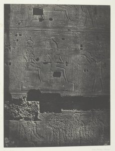 Westelijke Muur, Grote Tempel van Isis bij Philoe; Nubië, plaat 78 uit het album "Egypte, Nubië, Palestina en Syrië" (1852) door Maxime Du Camp