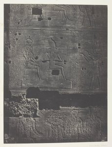 Westelijke Muur, Grote Tempel van Isis bij Philoe; Nubië, plaat 78 uit het album "Egypte, Nubië, Palestina en Syrië" (1852) door Maxime Du Camp