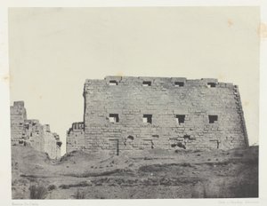 Paleis van Karnak, Grote Pylonen van Zuidwest; Thebe door Maxime Du Camp