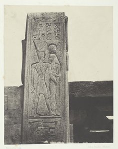 Paleis van Karnak, Pilaar voor het Heiligdom van Graniet, Thebe door Maxime Du Camp