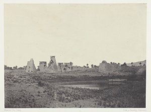 Paleis van Karnak, Propyleeën van het Zuiden; Thebe door Maxime Du Camp