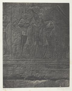 Palais de Karnak, Exterieure Sculpturen van het Granieten Heiligdom; Thebe door Maxime Du Camp