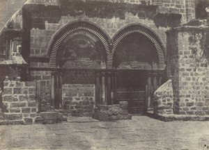 Jeruzalem. Arcades van de Kerk van het Heilig Graf door Maxime Du Camp