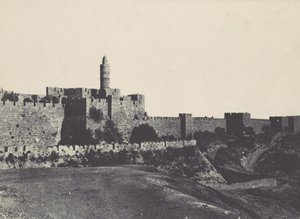 Palestina. Jeruzalem. Westelijk Deel van de Muren door Maxime Du Camp
