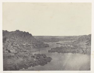 Sortie de la Première Cataracte, Haute-Egypte door Maxime Du Camp