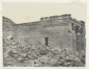Temple De Dandour (Ancienne Tantour), Dédié à La Triade Osiris-Isis-Horus; Nubie, plaat 93 uit het album "Egypte, Nubie, Palestina et Syrie" (1852)
