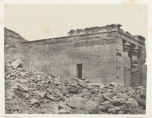 Temple De Dandour (Ancienne Tantour), Dédié à La Triade Osiris-Isis-Horus; Nubie, plaat 93 uit het album "Egypte, Nubie, Palestina et Syrie" (1852) door Maxime Du Camp