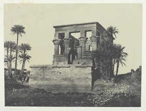 Tempel Hypaethre, Philoe, Nubië door Maxime Du Camp
