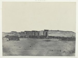 Tempel en Dorp van Debod, Parembole van de Route van Antoninus, Nubië, 1849-51, gedrukt 1852
