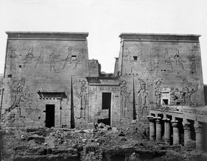 Tempel van Philae, Nubië, Egypte, 1852