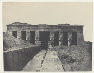 Algemeen Uitzicht, Grote Tempel van Dendera (Teutyres), Opper-Egypte door Maxime Du Camp
