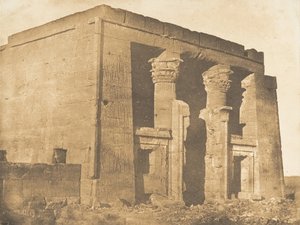 Vue de la façade du pronaos du Temple de Dakkeh Pselcis, 5 april 1850