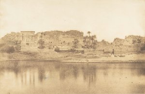 Algemeen uitzicht op het eiland Philae, genomen vanuit het oosten, 1849-50