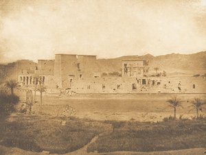 Algemeen uitzicht op het eiland Philae, genomen vanaf het eiland Begueh West, 1849-50