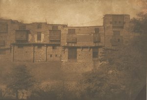 Uitzicht vanuit een Tuin in de Franse wijk, in Caïro