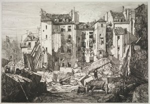 Sloop voor de Opening van de Rue des Écoles, 1862