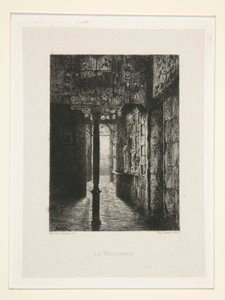 Le Vestibule, pl. 3 uit de suite Chez Victor Hugo