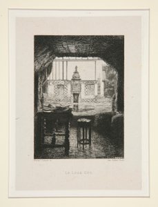 De uitkijk, pl. 10 uit de suite Chez Victor Hugo door Maxime Lalanne