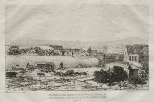 Souvenirs artistiques du Siège de Paris: Bastiene 66. Côté Interieur de la Porte De Versaille