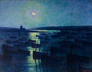 Camaret, maanlicht en vissersboten