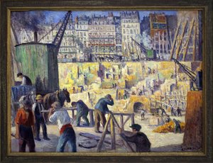 Bouwplaats in Parijs