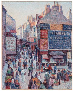 De Rue Mouffetard door Maximilien Luce