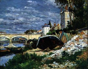 De oevers van de rivier