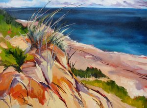 Strandgras en duinen door Maxine Shore