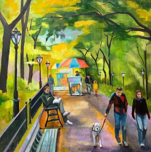 Wandeling door het stadspark door Maxine Shore