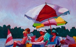 Zomerplezier aan het meer door Maxine Shore