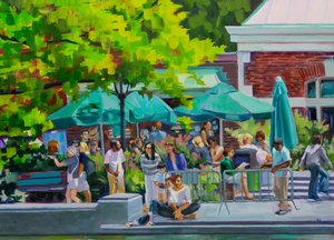 Lively Park Café door Maxine Shore
