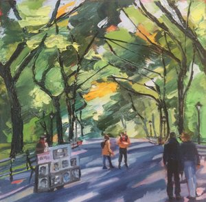 Standhouder op Sunny Park door Maxine Shore